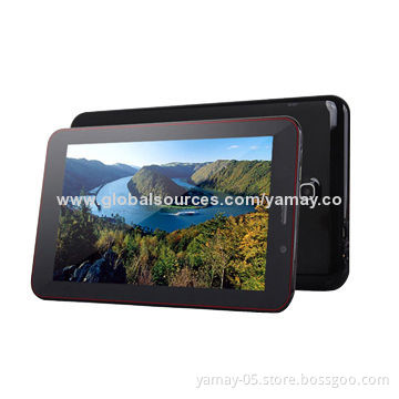 7-inch tablet PC, Android 4.2, MTK8312 dual core 1.2GHz, 512MB+4GB, dual camera, 3G, GPS, BT, Wi-Fi